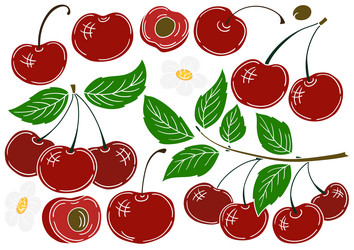 set of color in hand draw style vector image
