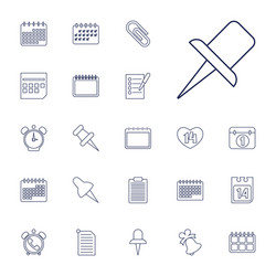 22 reminder icons vector