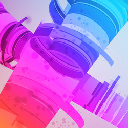 abstract background colorful elements - editable vector image