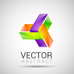abstract element shape design icon vector image