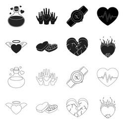 Design abstract and shape symbol set vector