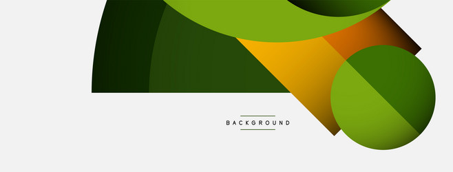 geometric abstract background round shapes vector