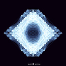 geometric pattern consist connected lines vector image
