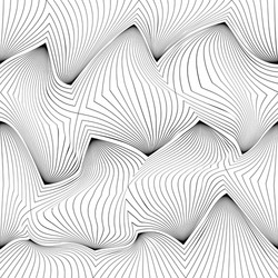 Abstract geometric elegant wavy lines pattern vector