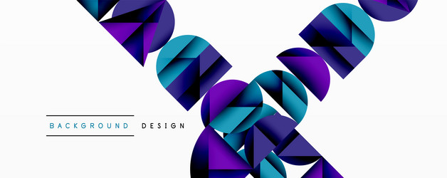 abstract geometric pattern with intersecting vector image