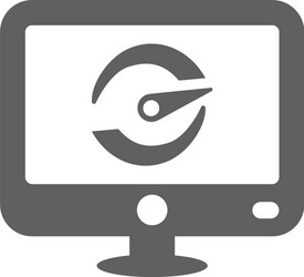 application page speed icon gray color vector image