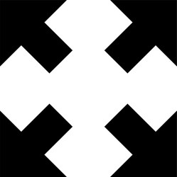 Four arrows pointing to different directions from vector