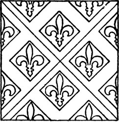 medieval tile pattern is a oldest process vector image