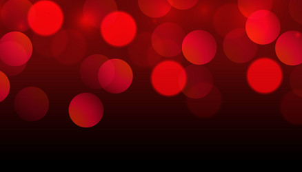 multicolored blurry bokeh on a red background vector image