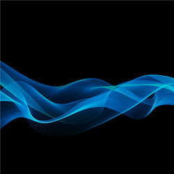 abstract color wave design element vector image