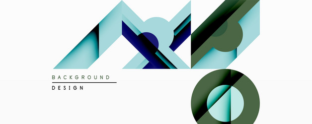 abstract geometric shapes overlap creating vector image