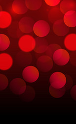 multicolored blurry bokeh on a red background vector image