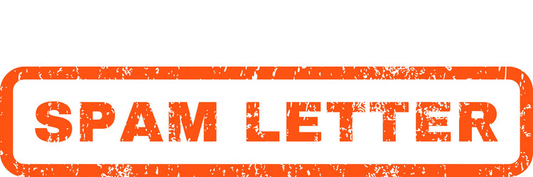 Spam letter rubber stamp Royalty Free Vector Image