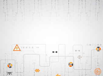 Abstract technology circuit board communication vector