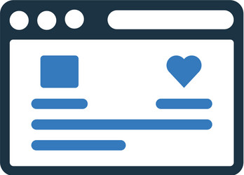 application configuration window icon graphics vector image