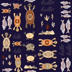 seamless pattern without background with colorful vector image