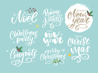 year winter poster Vector Image