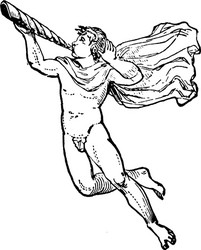 Aeolos Hornblower Vector Image