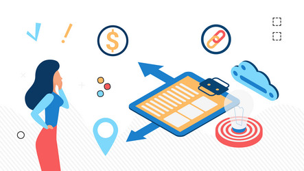 boosting idea and developing successful business vector image