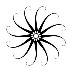 decorative rotation design element vector