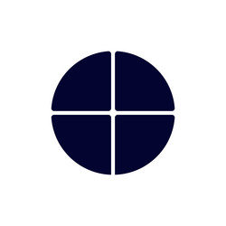 simple black cross on white background emphasizing vector image