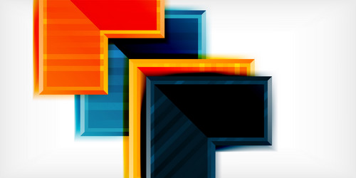 arrow symbols created with 3d effects and line vector image