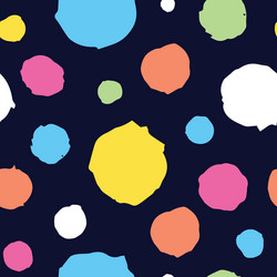 abstract hand drawn dots seamless pattern vector image