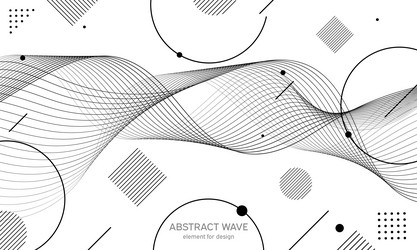 abstract wave element for design digital vector image