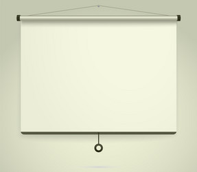 presentation empty projection screen whiteboard vector image
