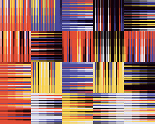 Abstract geometric pattern with transition effect vector