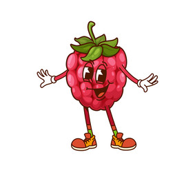 Retro Raspberry Character vector image
