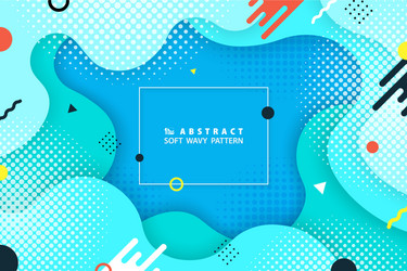 abstract colorful geometric shape design vector image