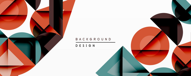 abstract geometric shapes overlap creating vector image
