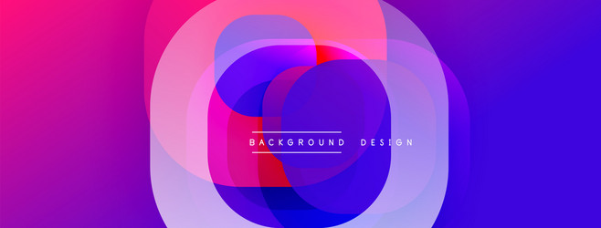 abstract vibrant circles overlap creating dynamic vector image