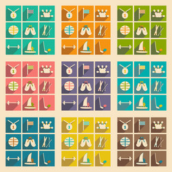 flat with shadow concept and mobile application vector