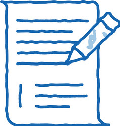 Pen writing on paper list agile element vector