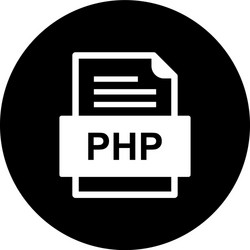 php file document icon vector