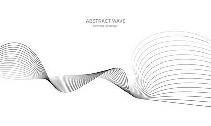 Abstract wave element for design digital vector