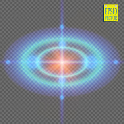 neon target isolated game interface element vector image