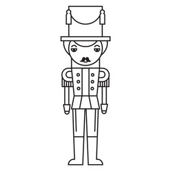 Nutcracker Silhouette Vector Image