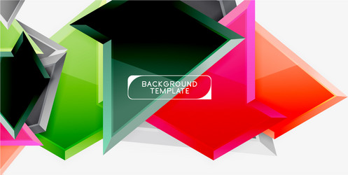triangular low poly background design vector image