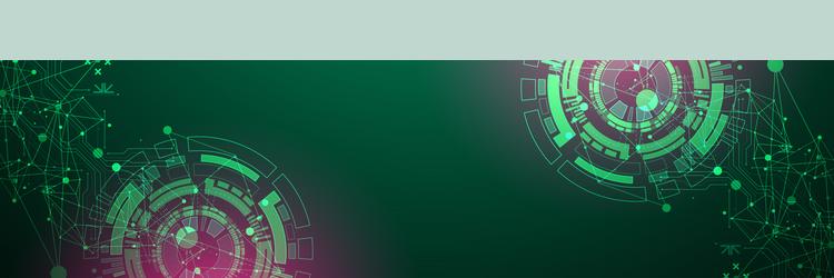 abstract background with plexus effect scientific vector image