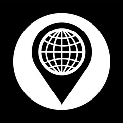 Map pointer icon design vector