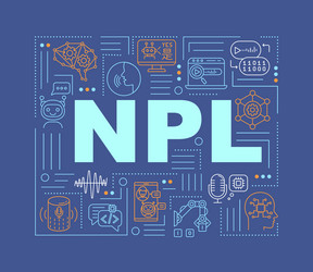 NLP Concepts Banner - AI & Language vector image