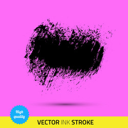 Paint brush ink stroke splash vector