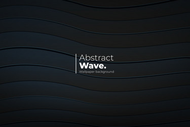 Abstract wave background with 3d lines design vector