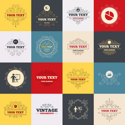 diagram graph pie chart presentation billboard vector image