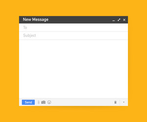 email template blank e-mail browser window mail vector image