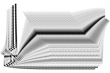 Rgb abstract halftone lines dynamic background vector