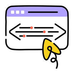 website coding vector image